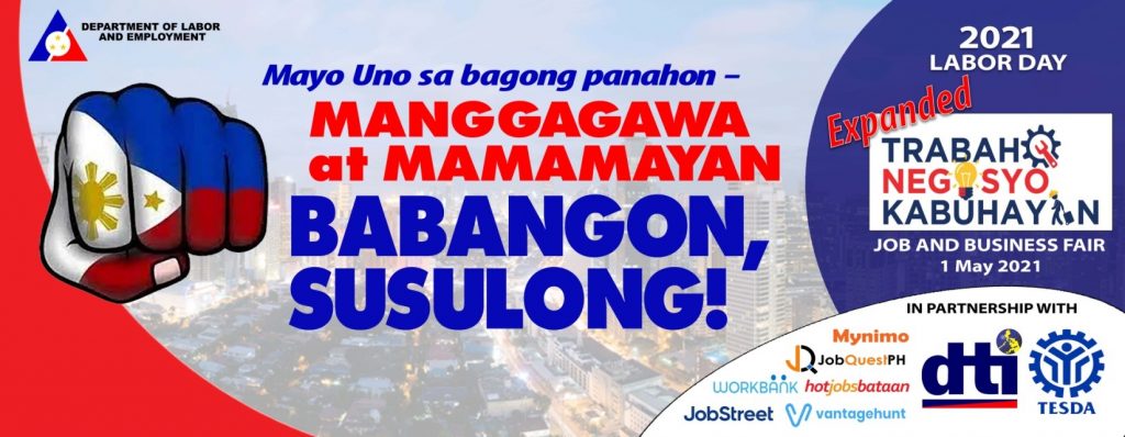 2021 Labor Day Trabaho Negosyo Kabuhayan Job and Business Fair