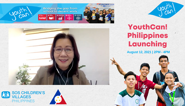 Labor Assistant Secretary and Concurrent BLE Director Dominique Rubia-Tutay during the launching of YouthCan! Philippines on 12 August 2021